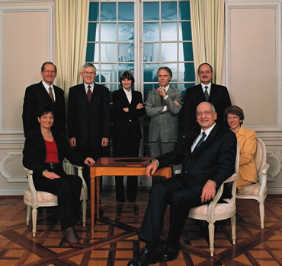 Bundesratsfoto 2003 - vergrösserte Ansicht