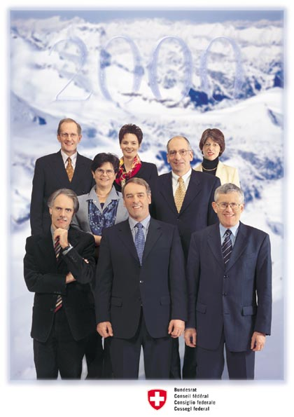 Bundesratsfoto 2000 - vergrösserte Ansicht