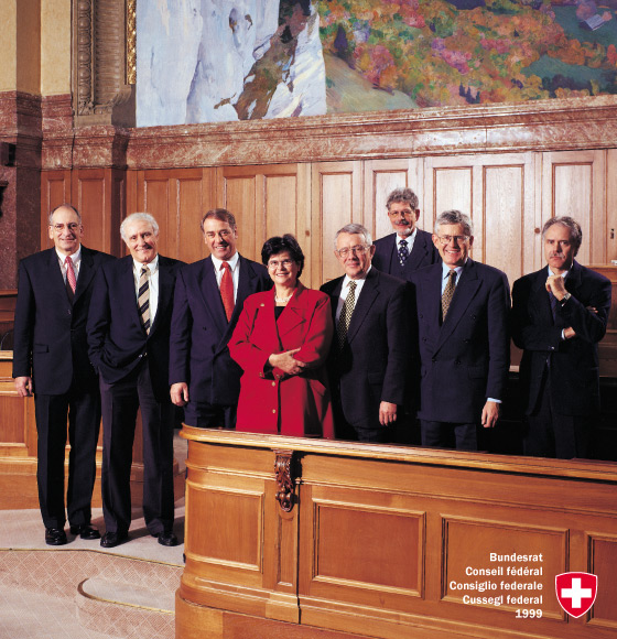 Bundesratsfoto 1999 I - vergrösserte Ansicht