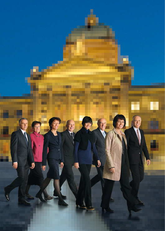 Bundesratsfoto 2010 I - vergrösserte Ansicht
